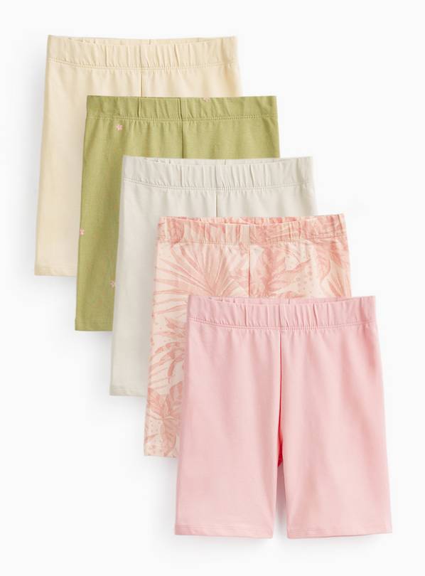 Assorted Prints Cycle Shorts 5 Pack 7 years